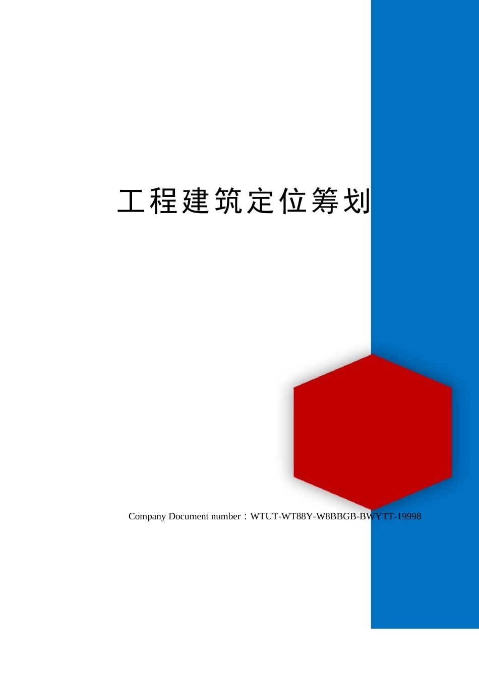 项目建筑定位策划_第1页