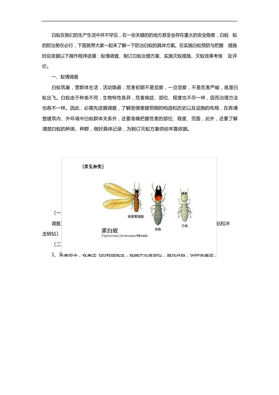 白蚁防治中心：白蚁防治措施详细方案_第1页