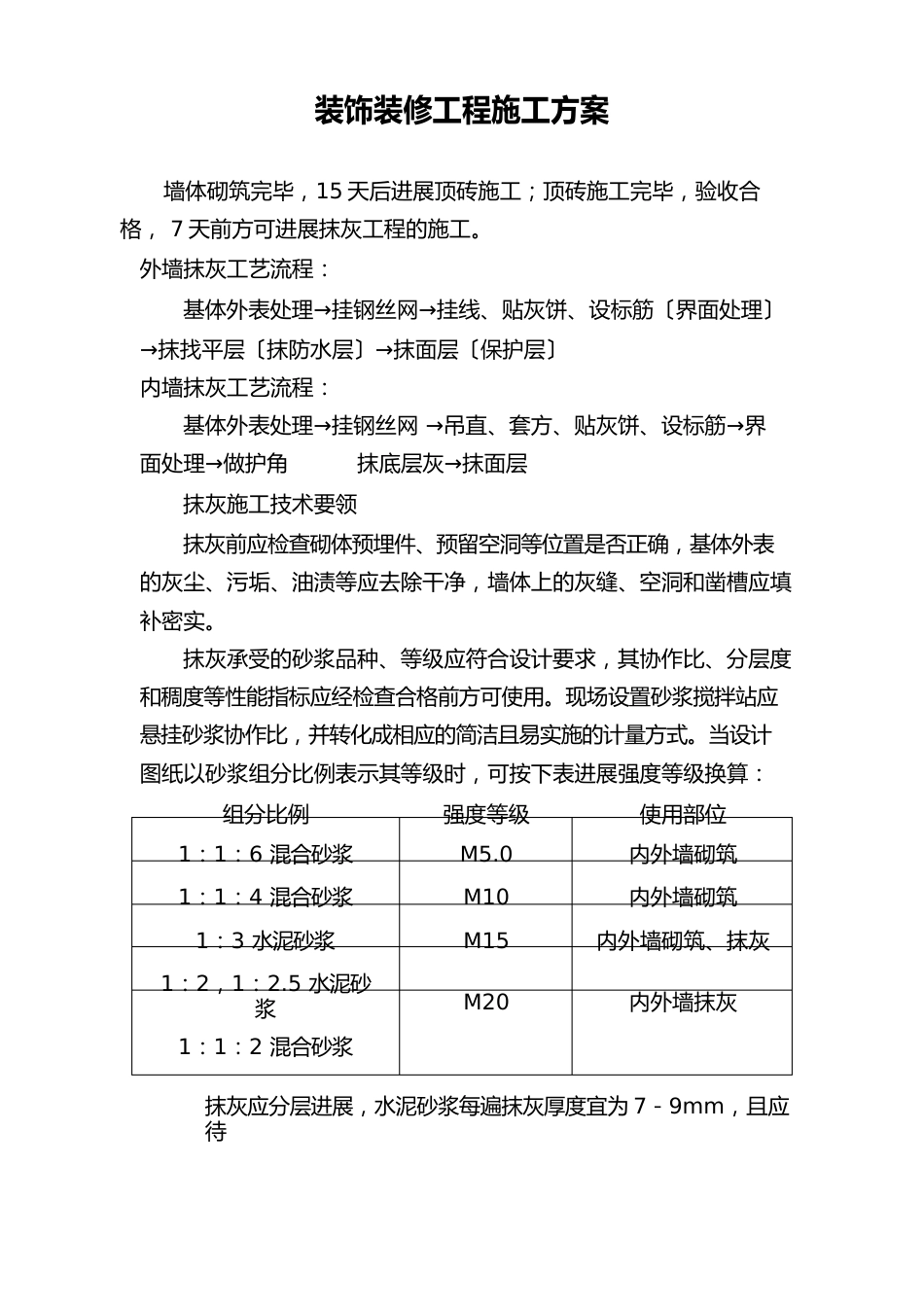 装饰装修工程施工方案_第1页