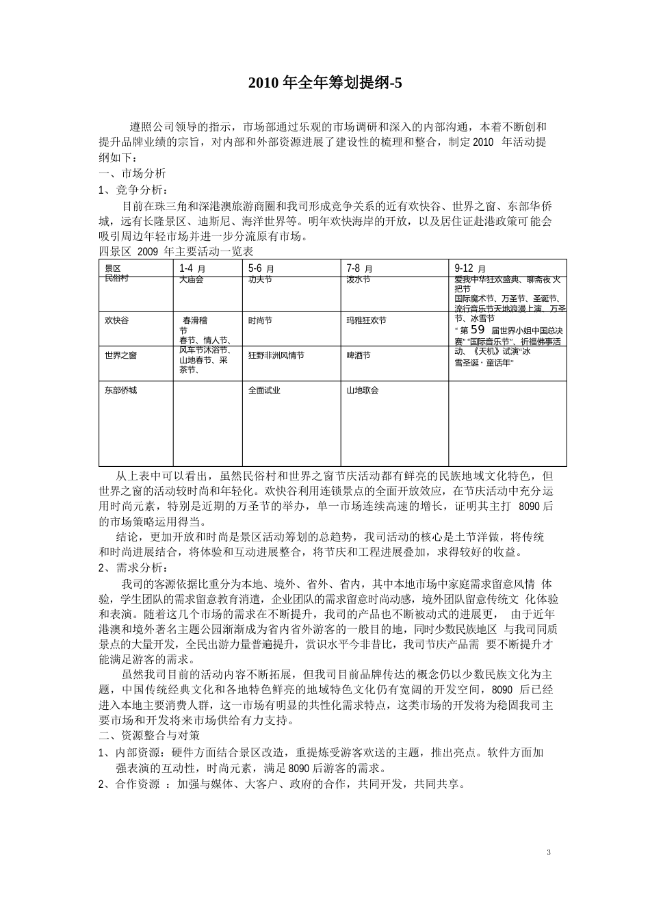 主题公园2023年全年节庆活动策划方案_第1页