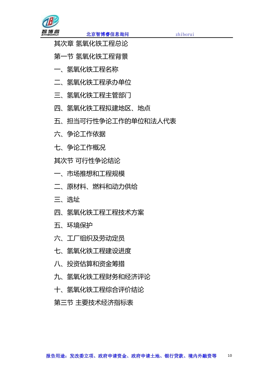 氢氧化铁项目可行性研究报告_第3页