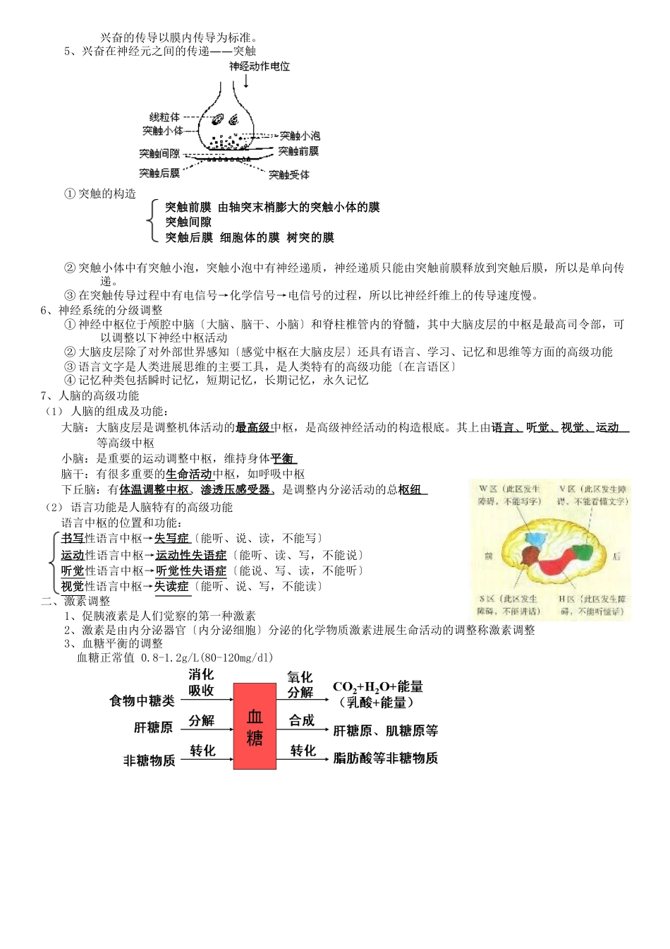 高中生物必修三知识点总结_第2页