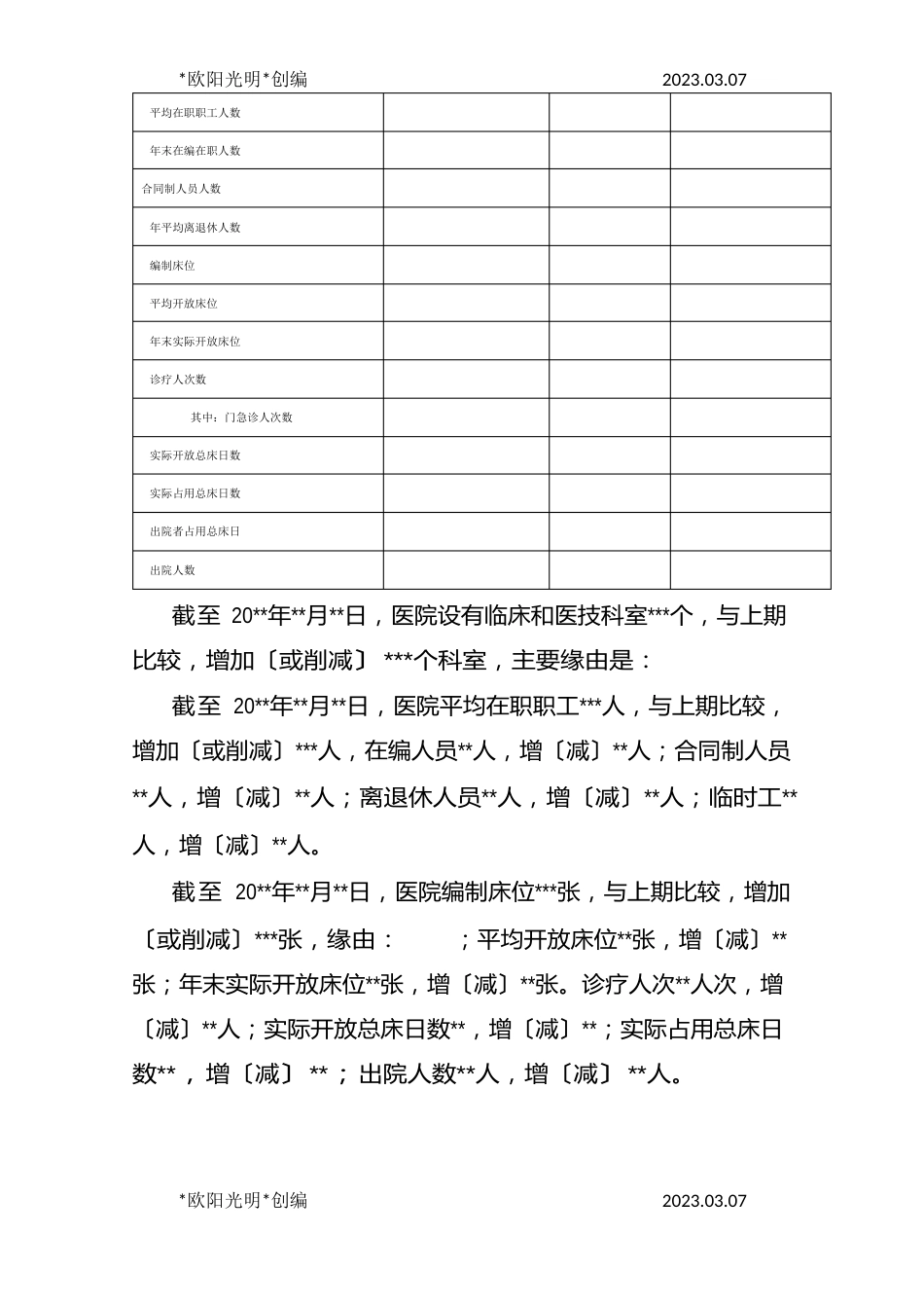 2023年公立医院年度财务分析报告模板_第2页