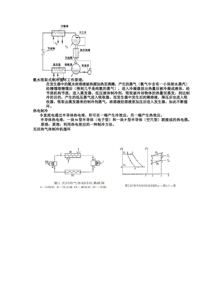 制冷原理知识点总结_第2页