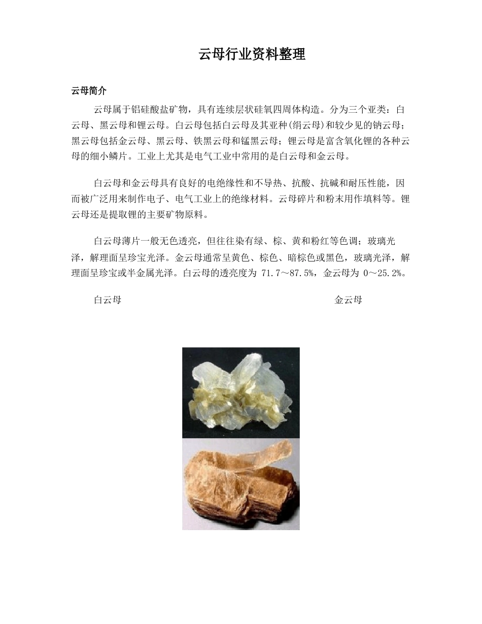 云母行业资料整理_第1页