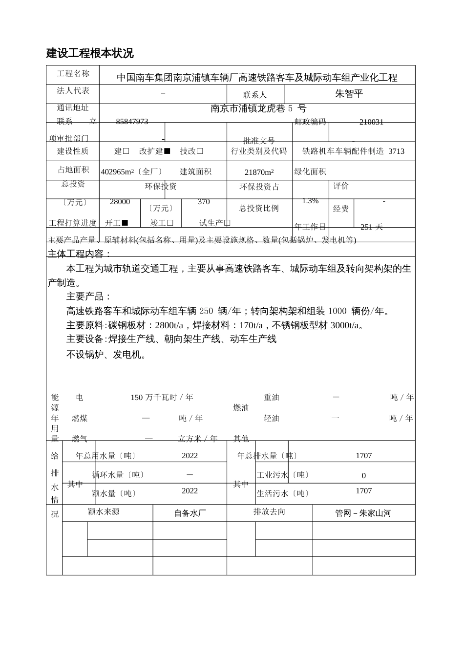 高速铁路客车及城际动车组产业化项目报告表_第3页