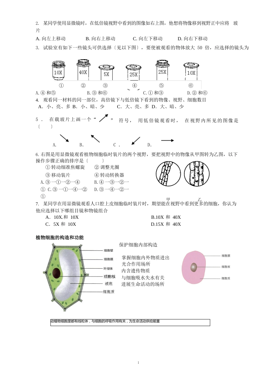 七年级上册知识点及练习_第2页