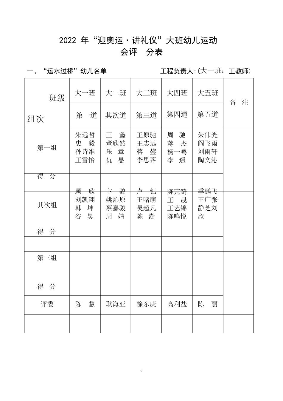 大班运动会方案_第3页