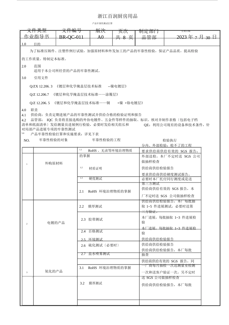 产品可靠性检验计划规划方案._第1页