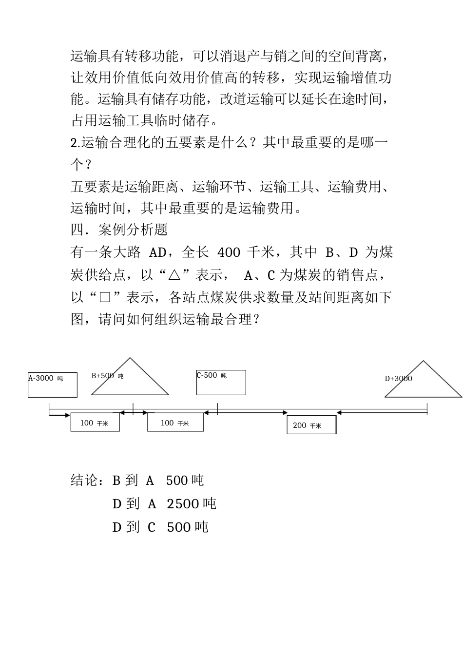 运输管理真题及答案_第2页