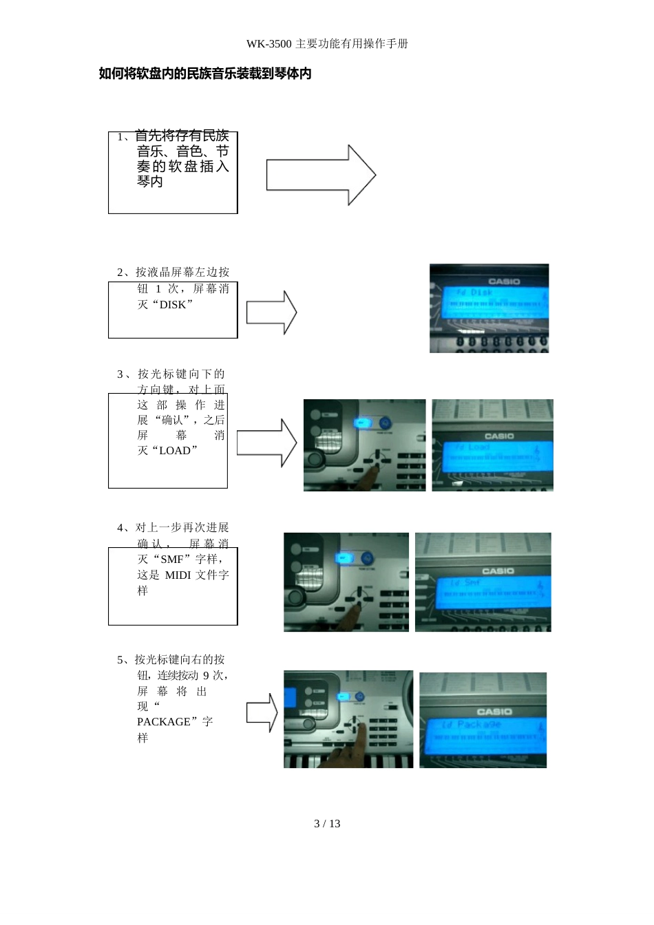 WK-3500主要功能实用操作手册_第3页