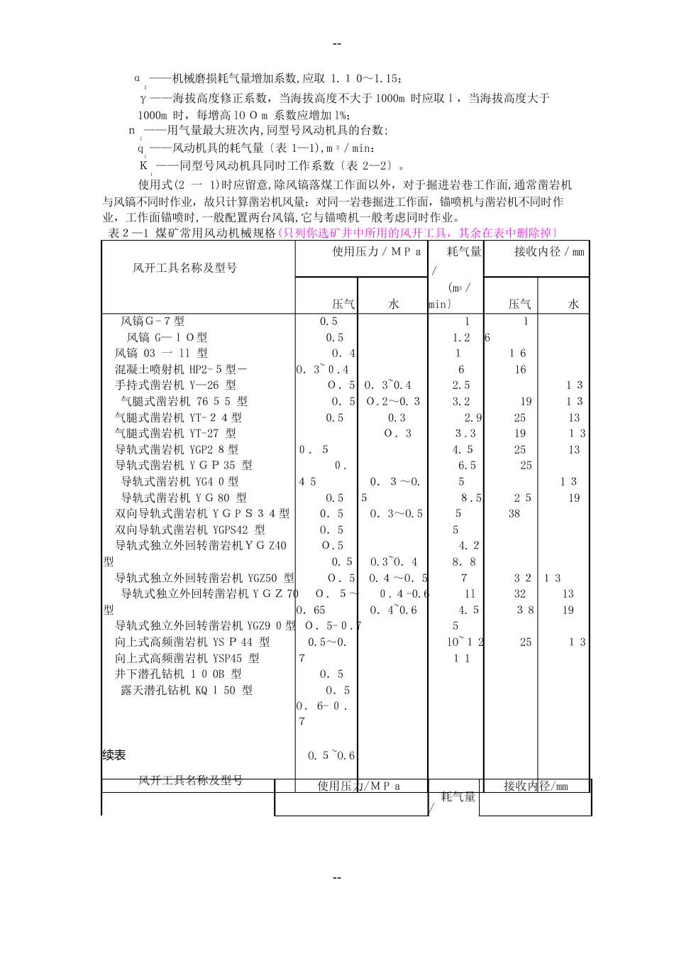 第三篇矿山压气设备选型设计_第2页