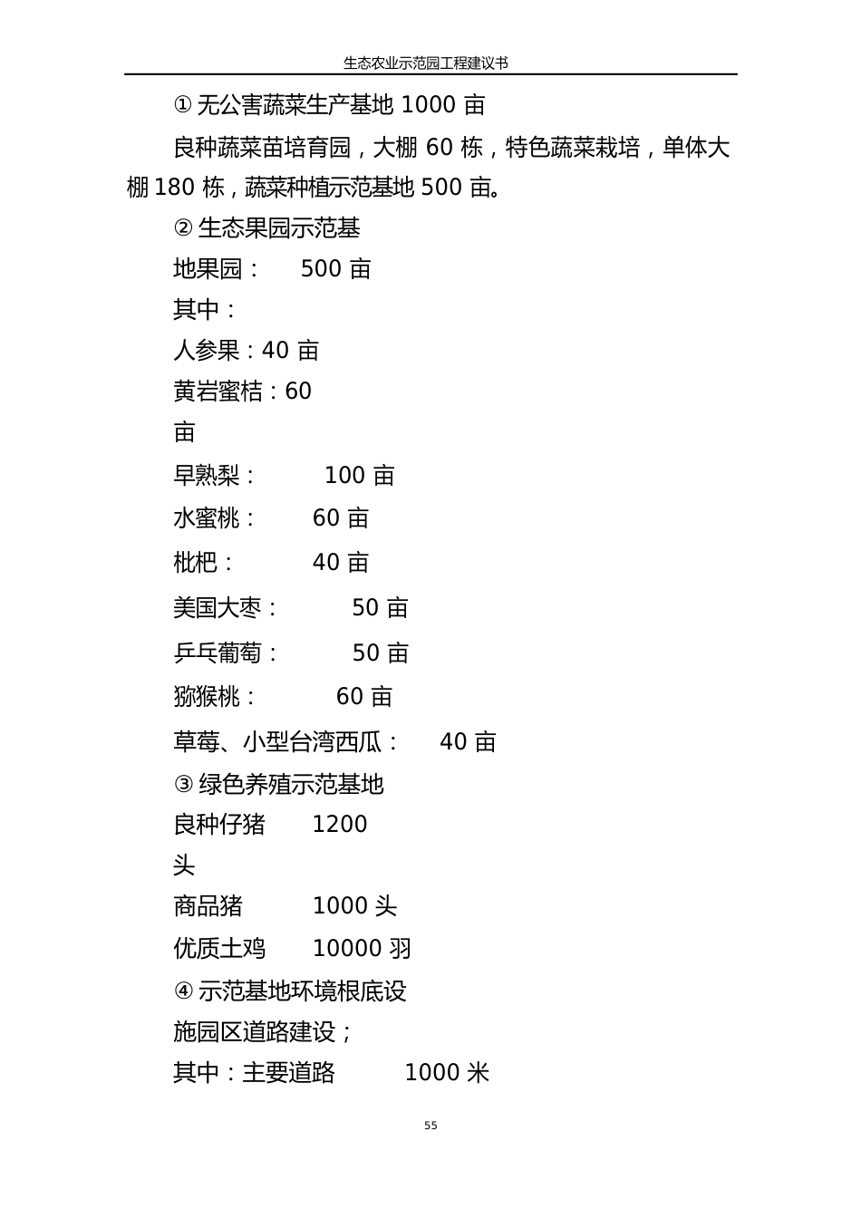 生态农业示范园项目建议书_第3页