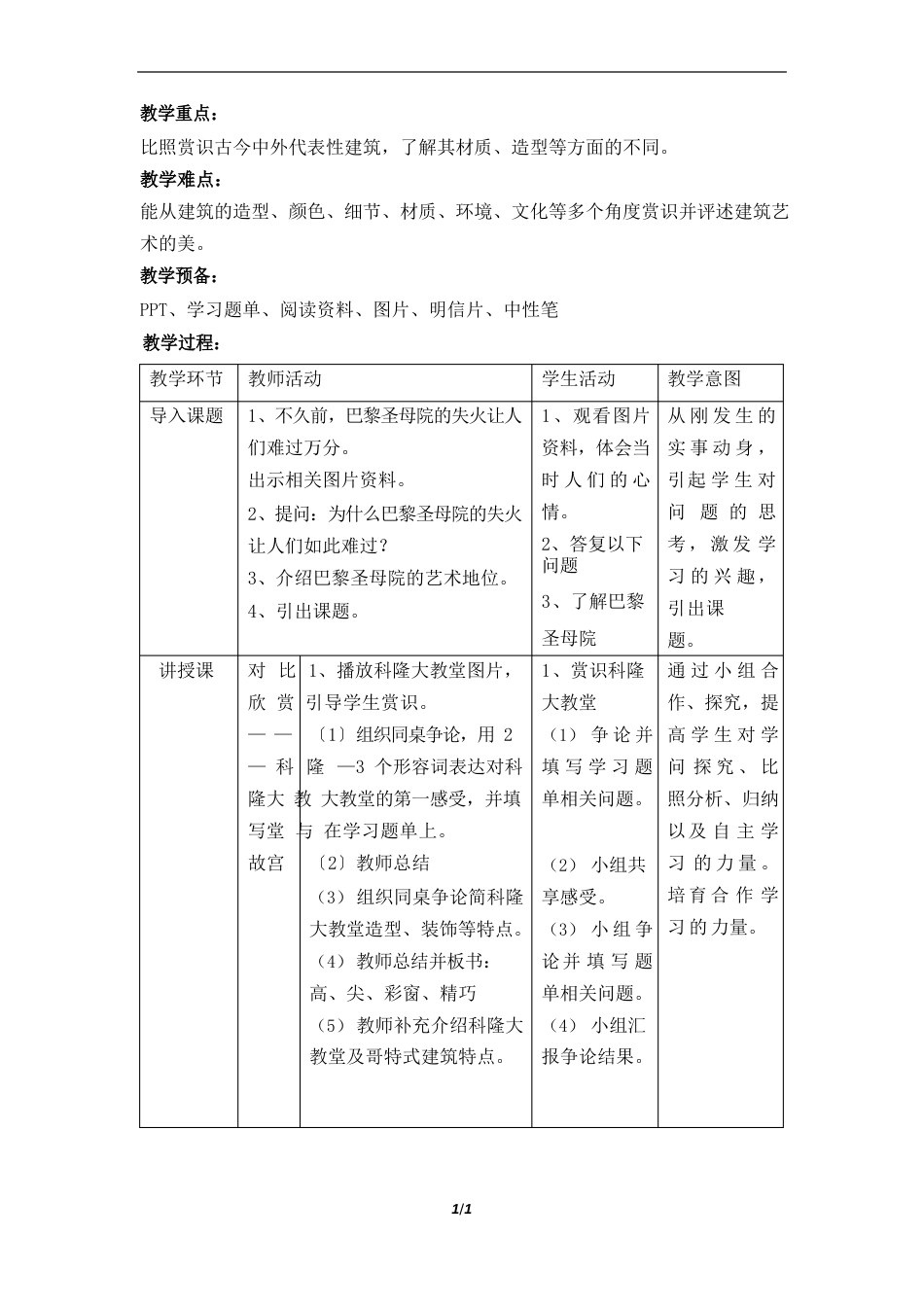 人美版小学六年级美术上册《建筑艺术的美》名师教案_第2页