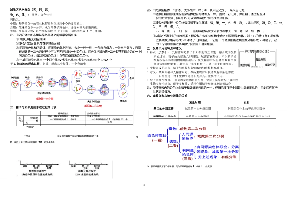 高中生物必修二基础知识梳理_第2页