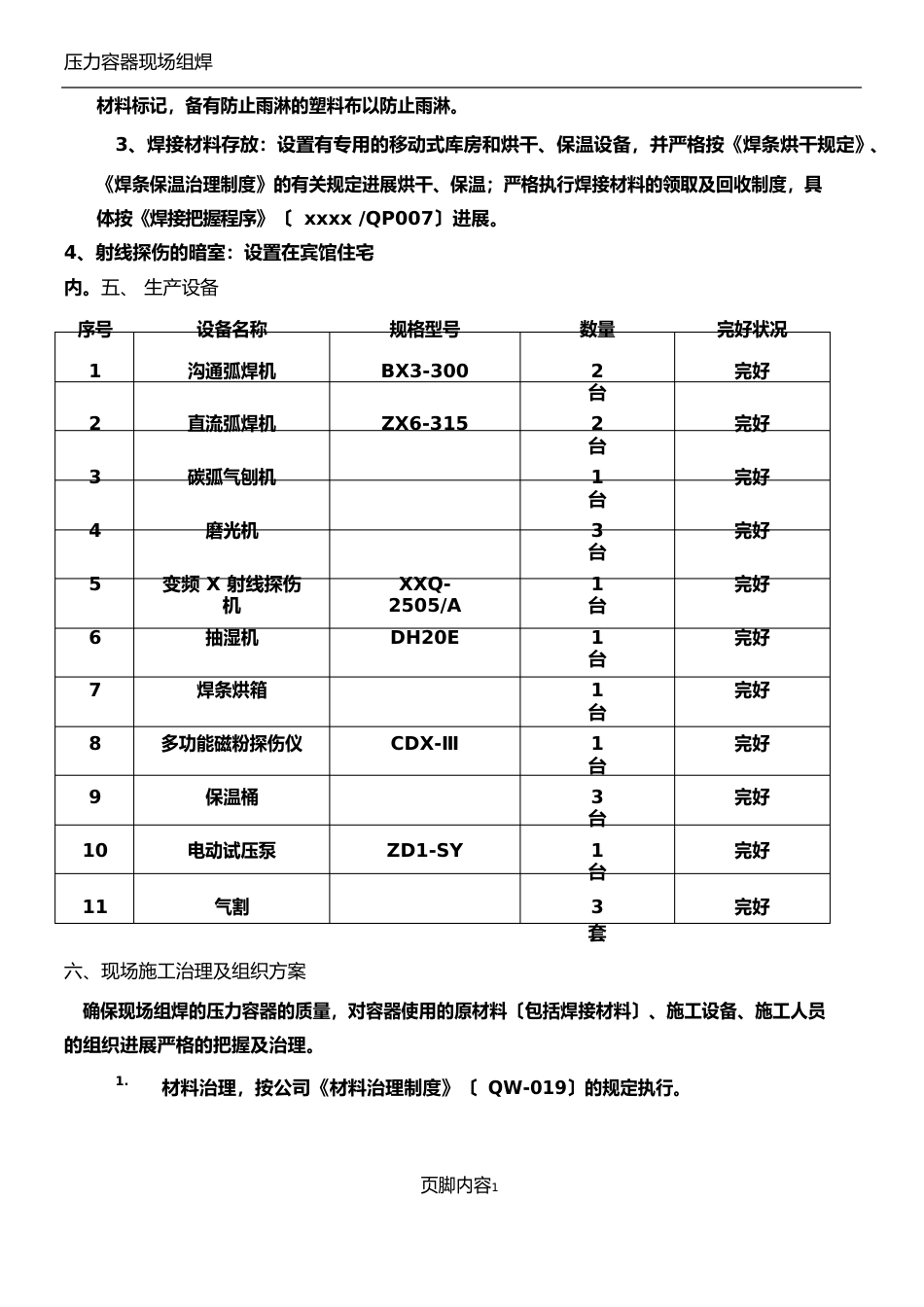 压力容器制造施工方案_第3页