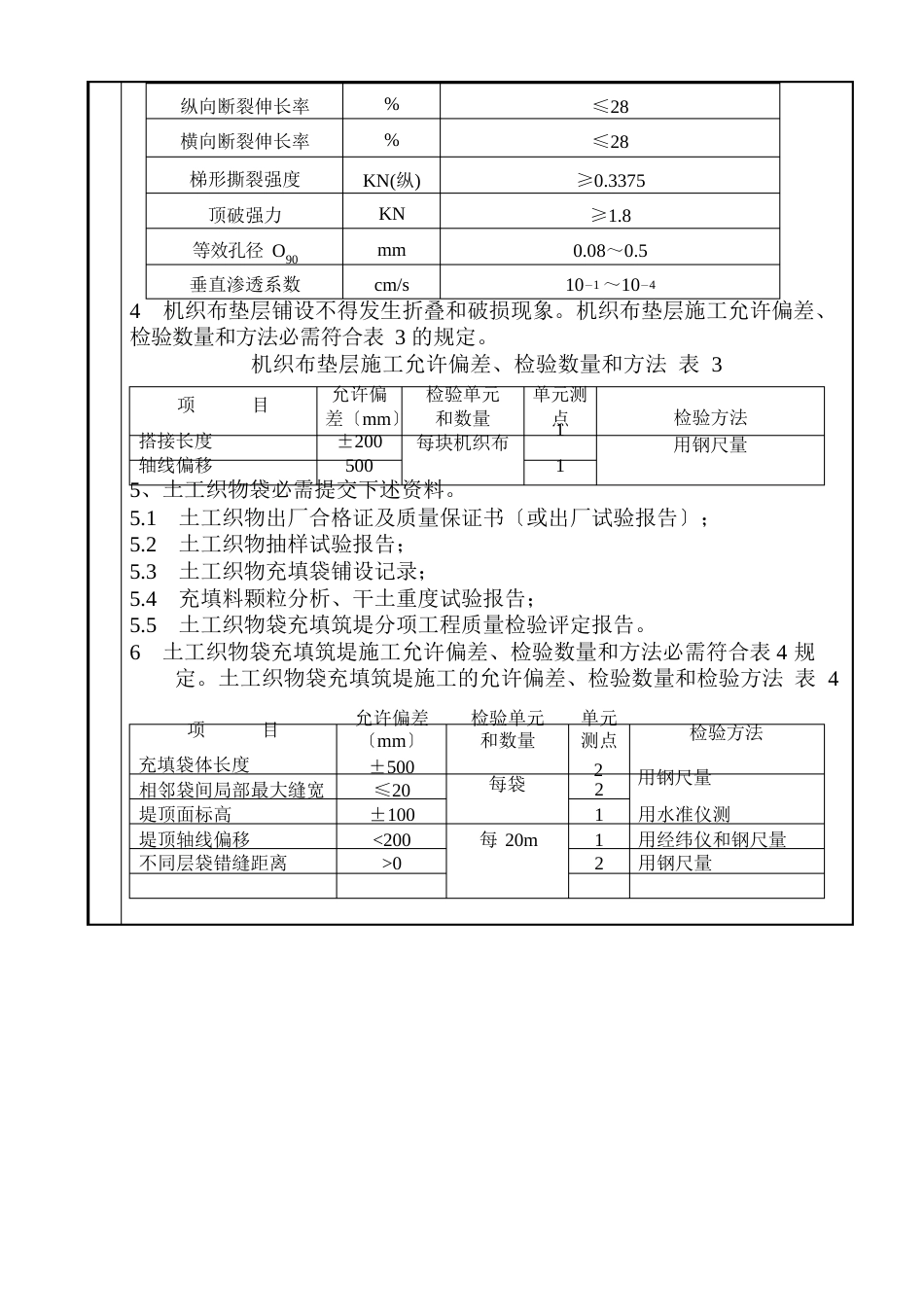 机织布及充填袋堤心充填交底_第2页