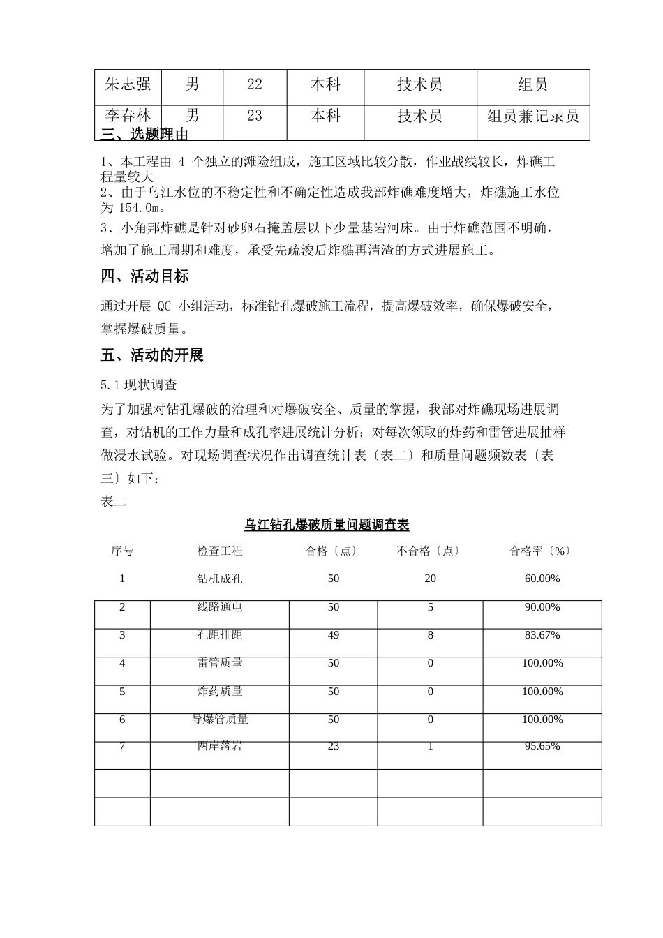 QC小组成果报告爆破_第3页