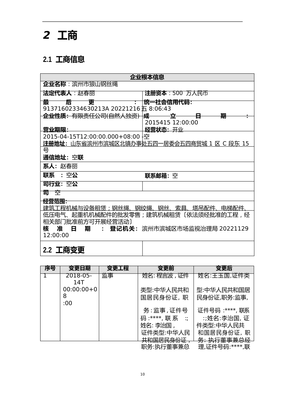 滨州市狼山钢丝绳有限公司介绍企业发展分析报告_第3页