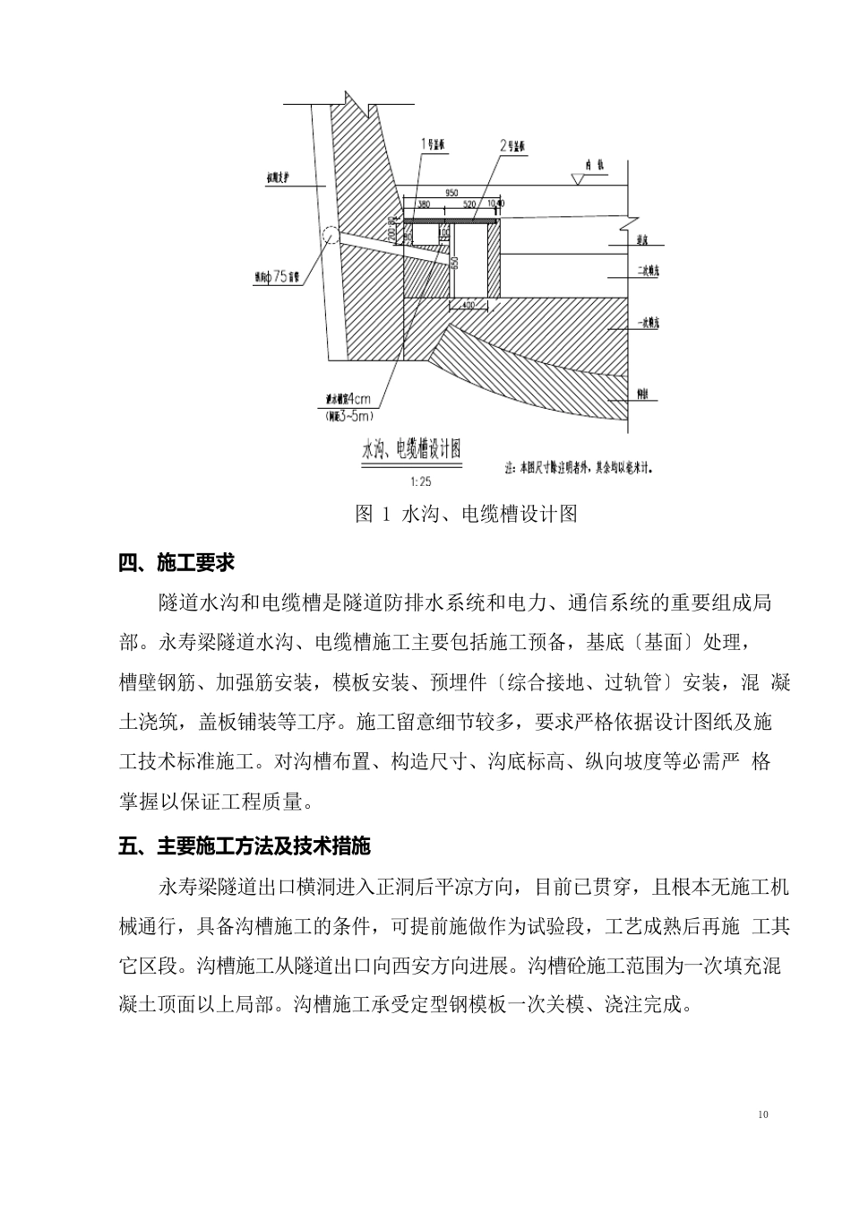 永寿梁隧道水沟电缆槽施工方案_第3页