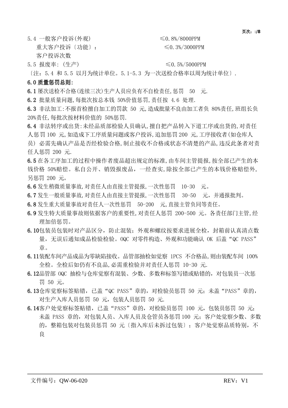 质量奖罚制度_第2页