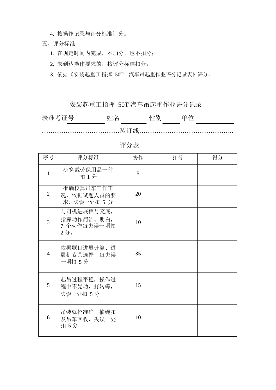 安装起重工职业技能竞赛方案_第3页