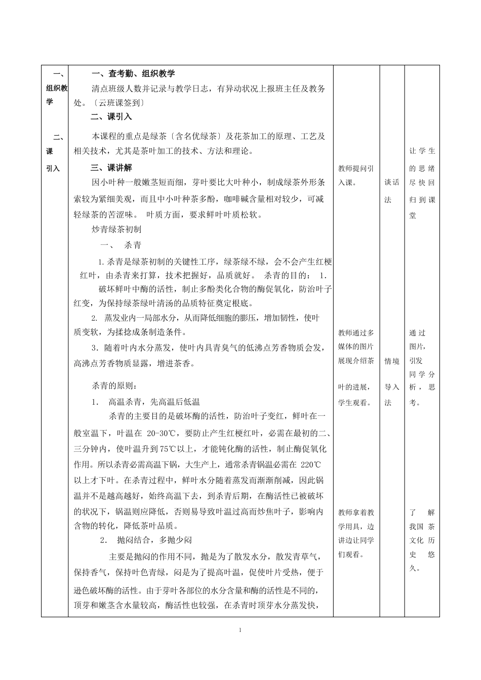 茶艺教案12茶叶加工_第2页