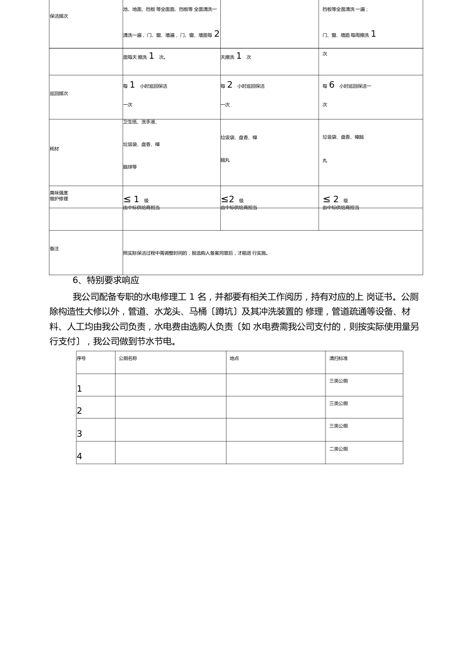 公厕保洁的实施方案_第3页