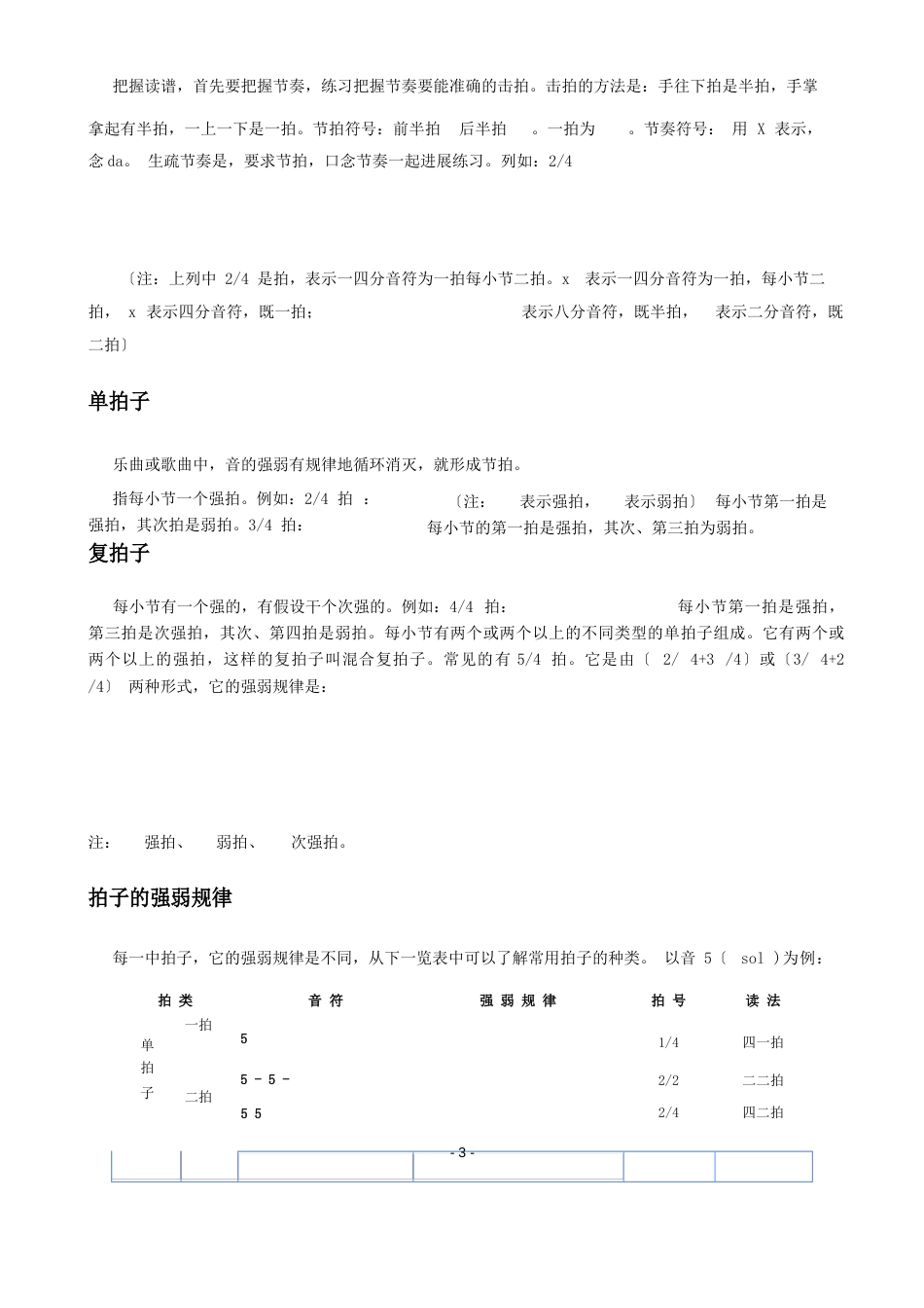 简谱乐理基础知识入门_第3页