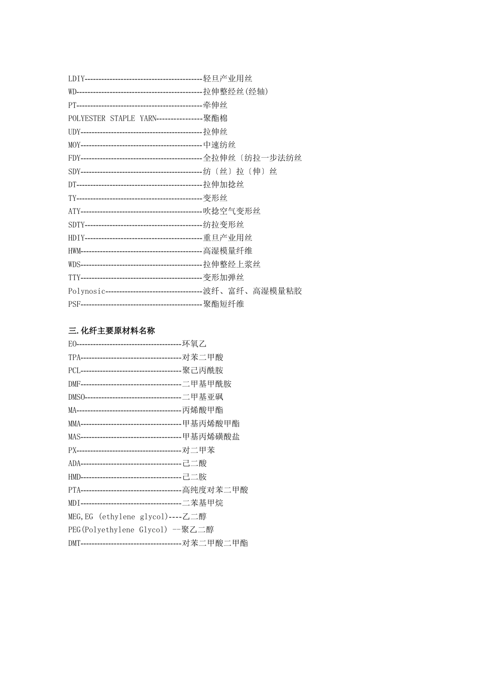 常用的化纤英语缩写_第2页