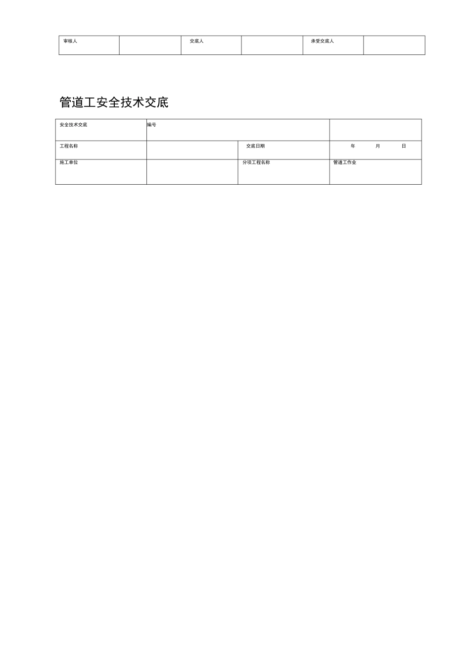 管道工安全技术交底_第2页
