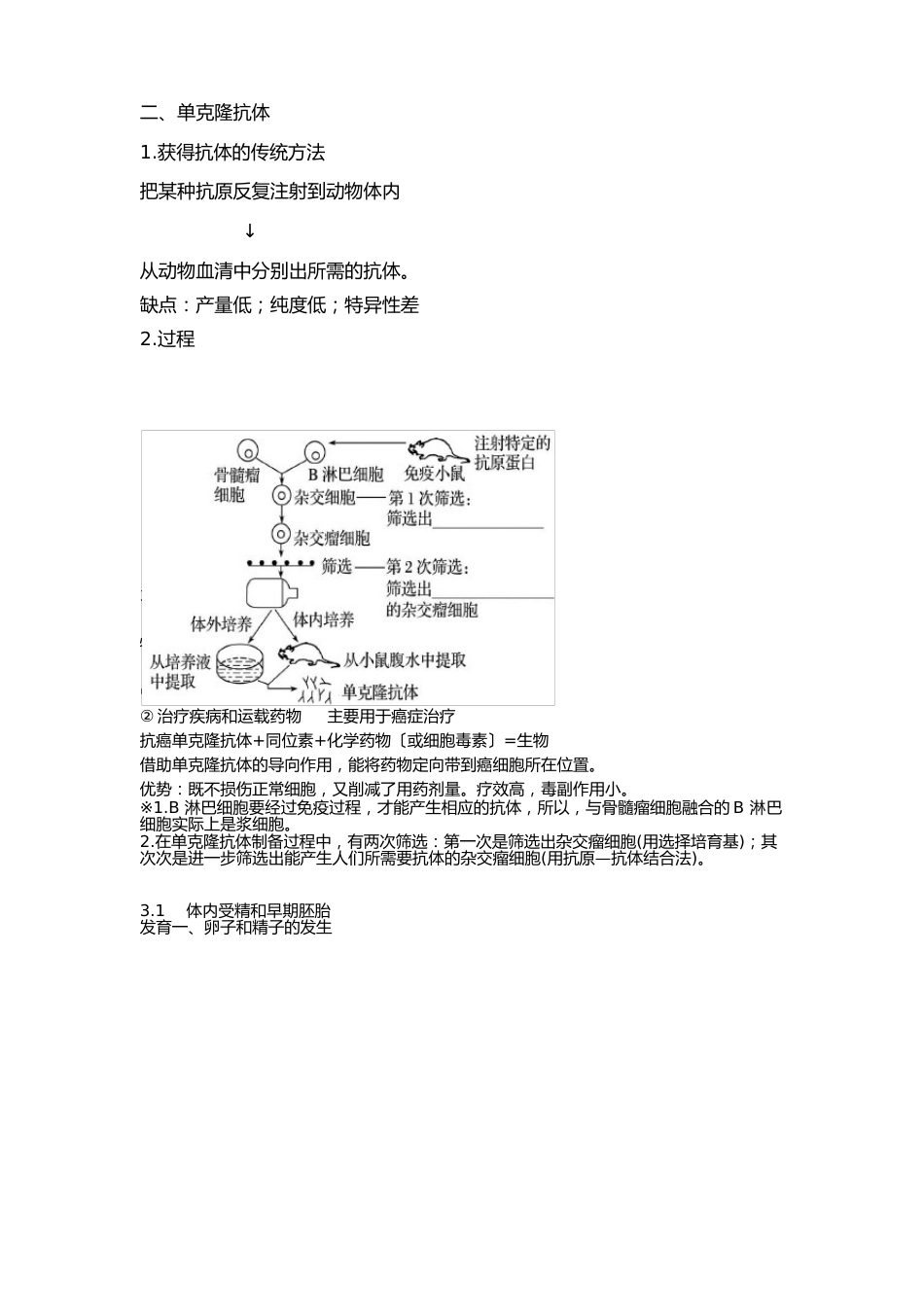 动物细胞融合与单克隆抗体知识点总结_第2页