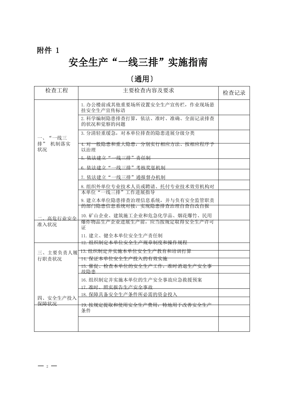 安全生产“一线三排”实施指南_第2页