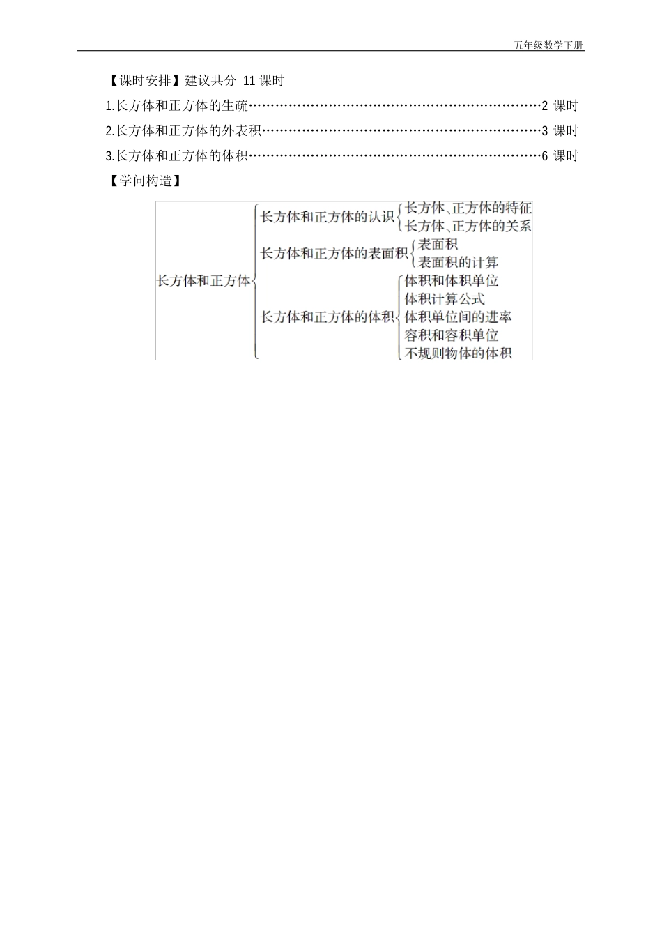 新人教部编版五年级数学下册第1课时 长方体(教案)_第2页