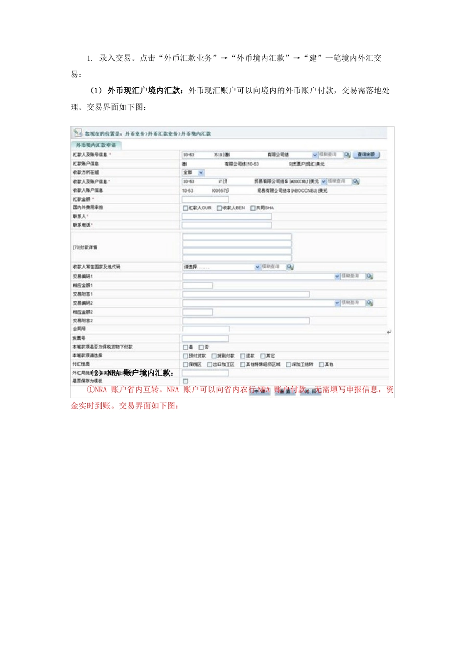 农行企业网银外币汇款功能客户端操作手册_第3页