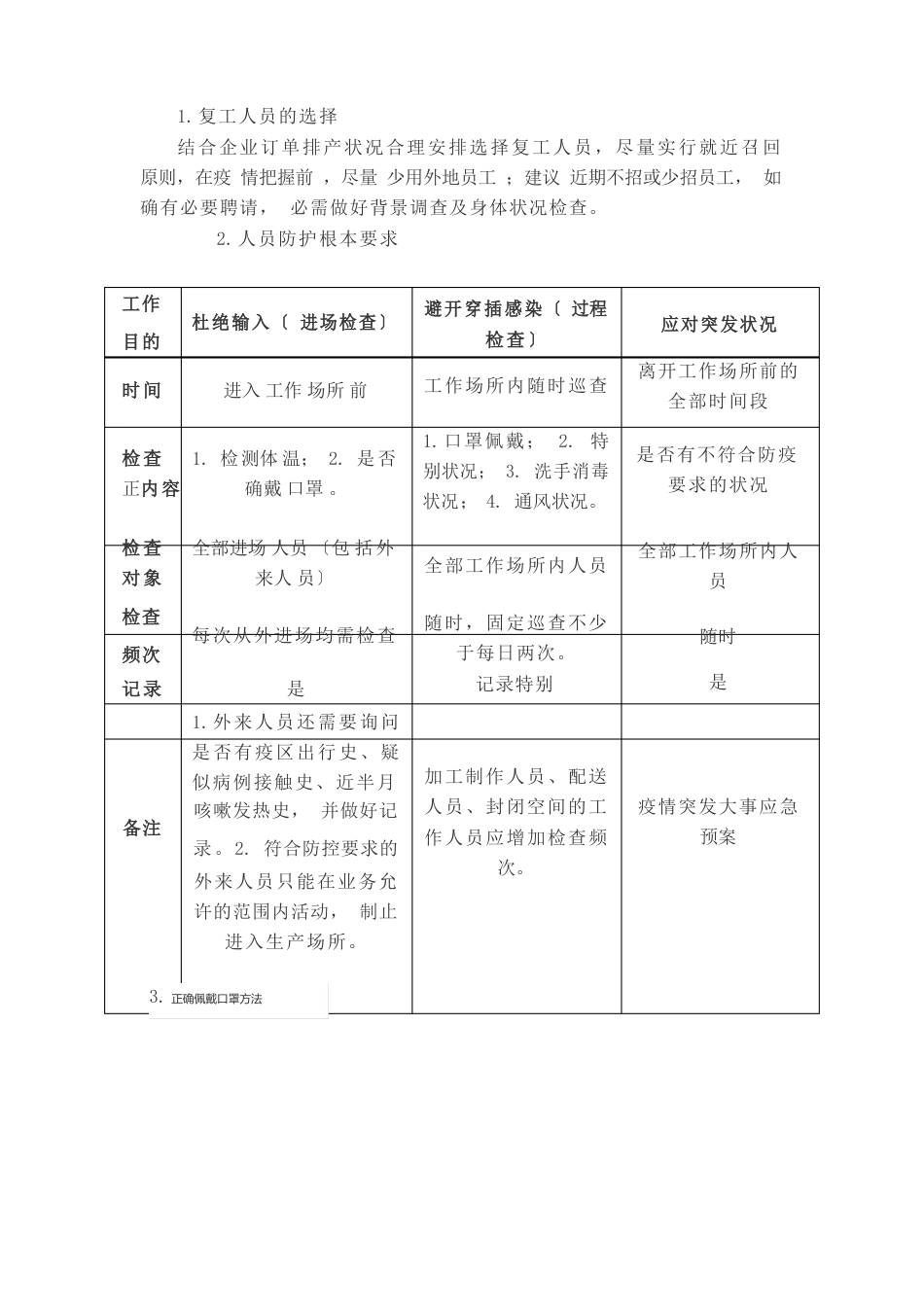 食品生产企业新冠病毒和公共卫生防御工作应急方案_第2页