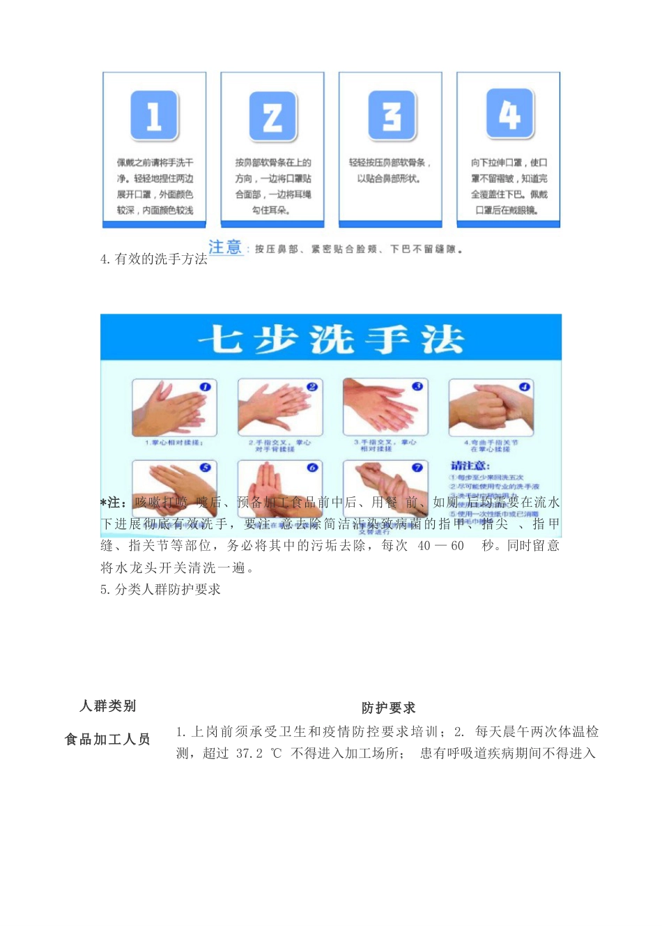 食品生产企业新冠病毒和公共卫生防御工作应急方案_第3页