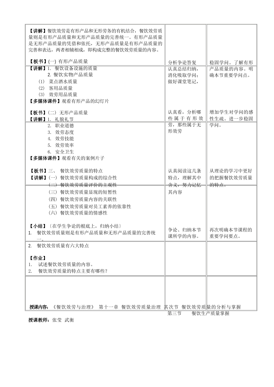 中等职业学校饭店服务与管理专业《餐饮服务与管理》教案_第2页