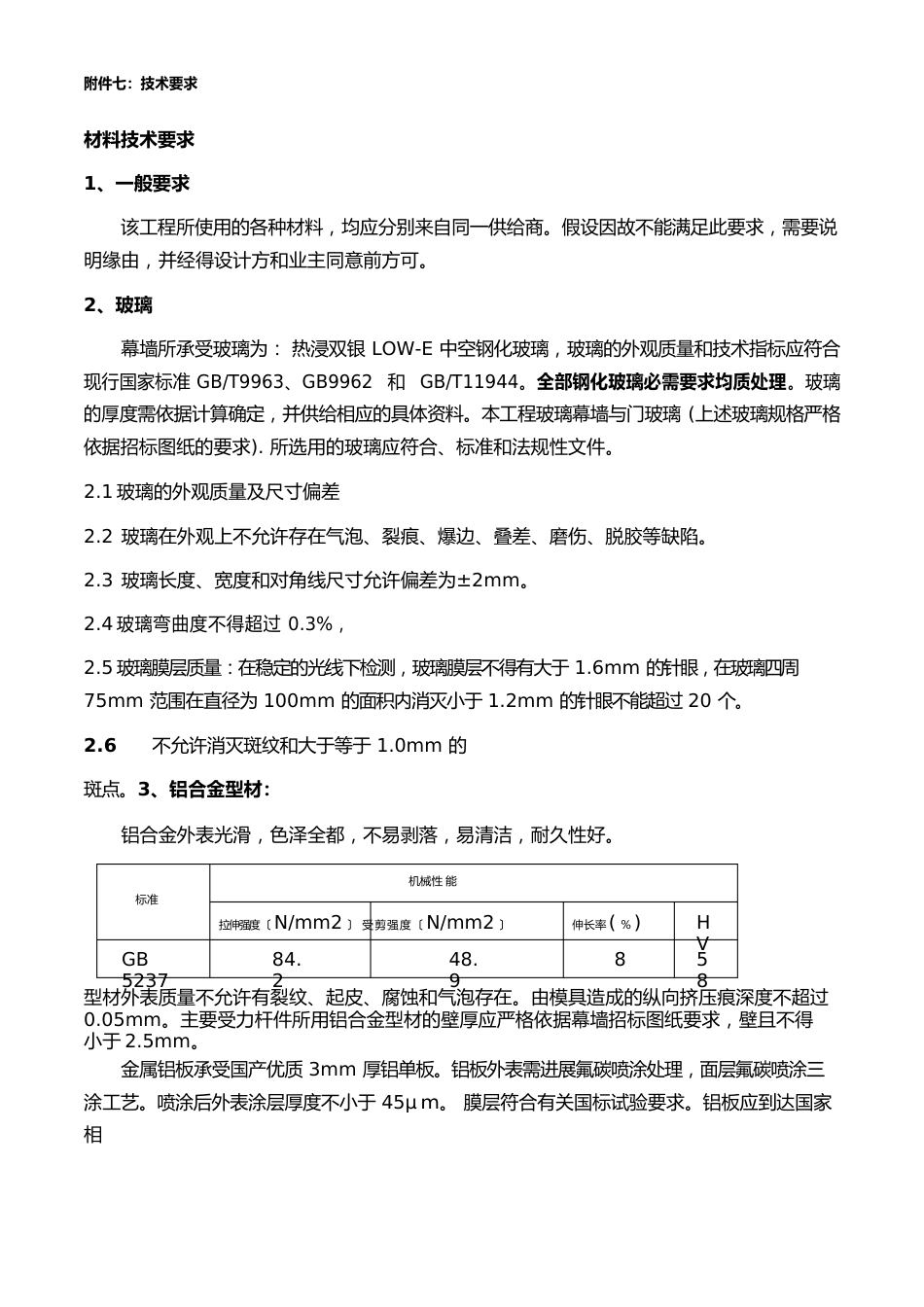 门窗、幕墙合同技术要求_第1页