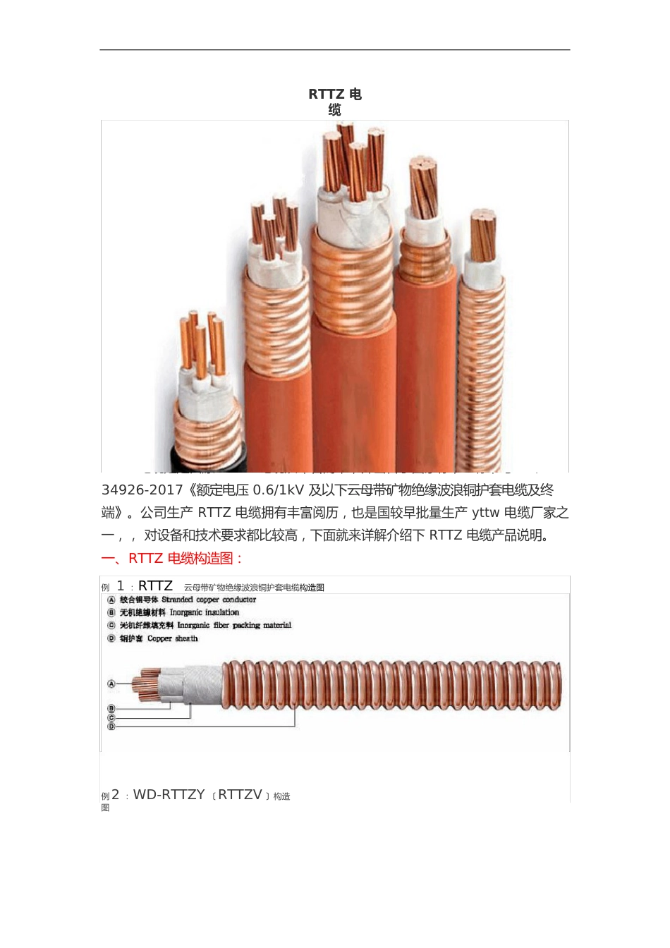 RTTZ电缆产品说明书_第1页