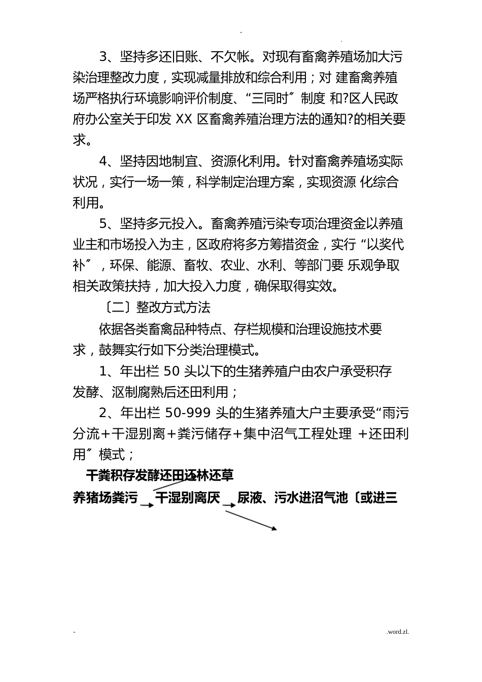 某区畜禽养殖污染综合治理问题整改行动方案_第3页