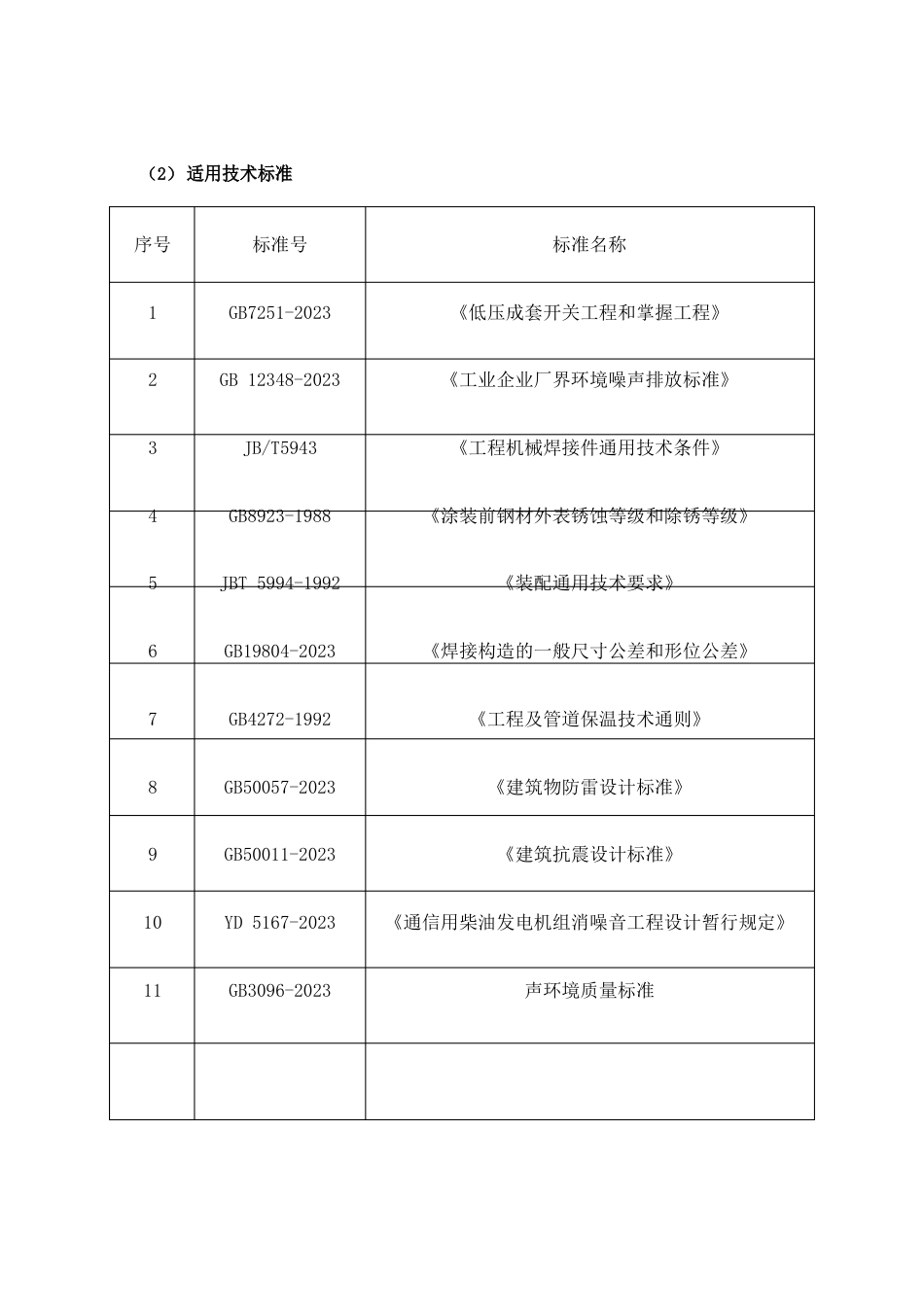 柴油发电机组、油机房降噪、环境类降噪工程技术规范书_第2页