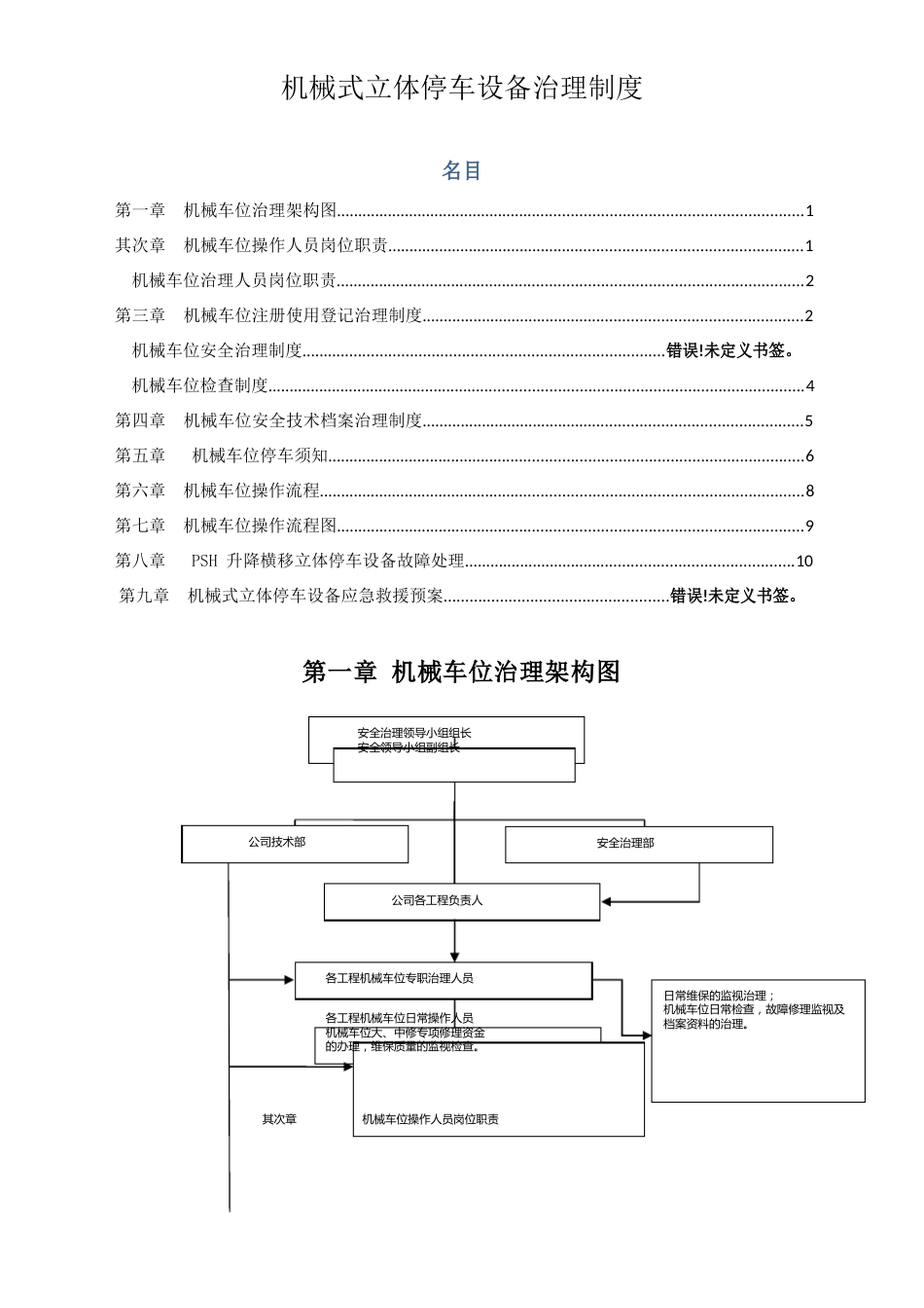 机械式立体停车设备管理制度_第1页