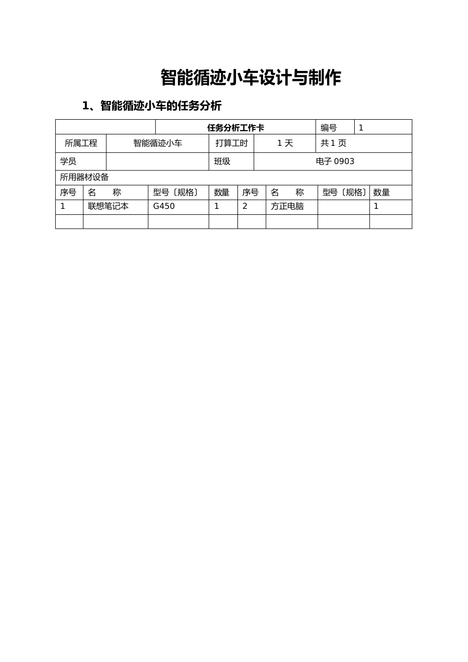 智能循迹小车设计与制作_第1页