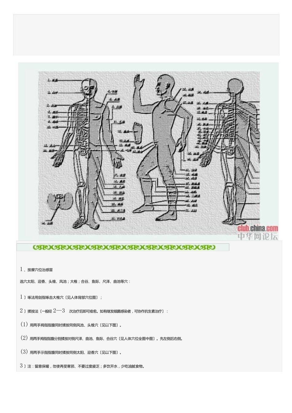 中医人体穴位图及保健按摩方法_第2页