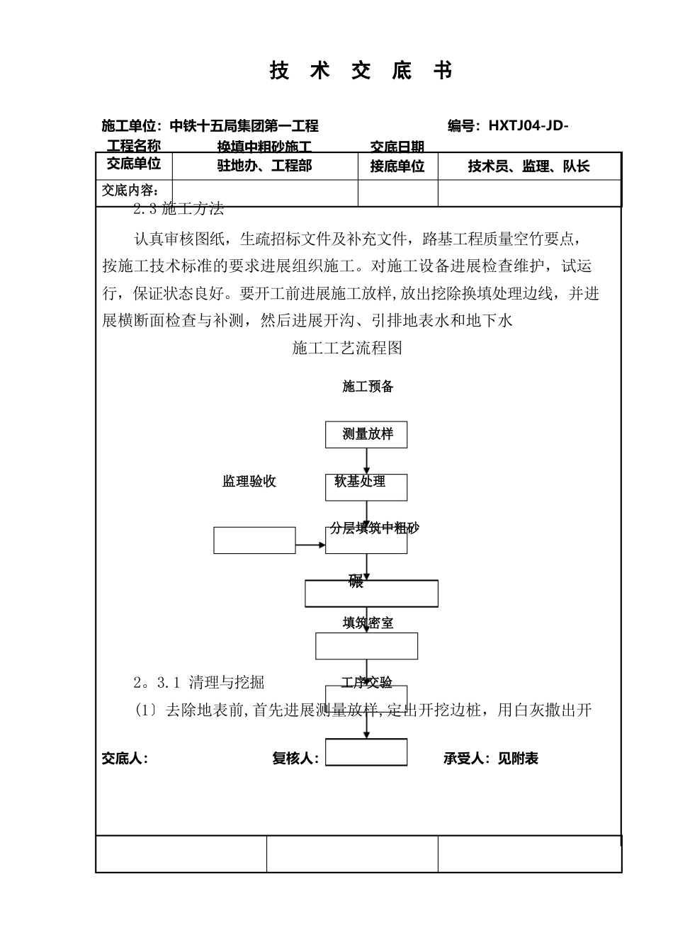 换填中粗砂施工技术交底二级剖析_第2页