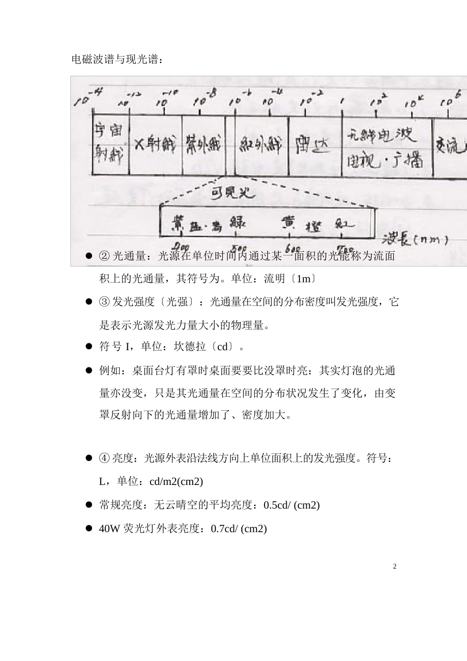 介绍舞台灯光系统的基本物理知识_第2页