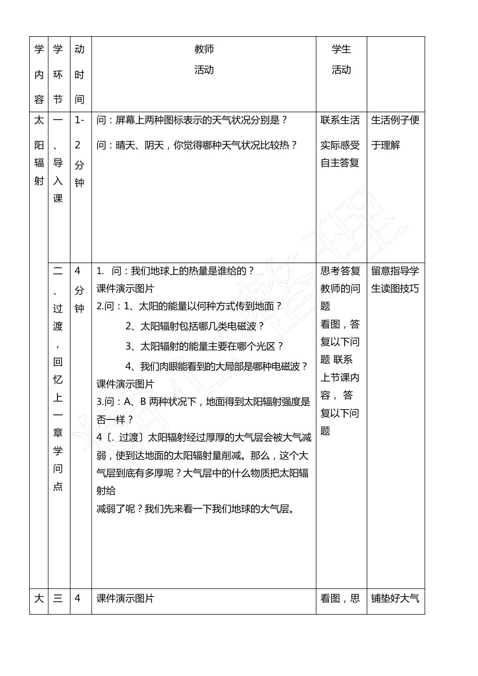 《大气的受热过程》教案_第2页