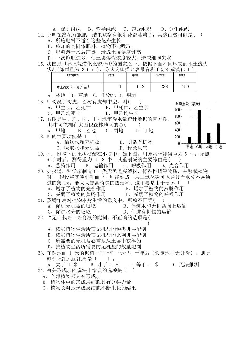 分类测试卷(含答案)_第2页