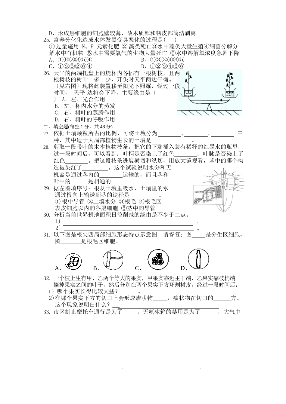 分类测试卷(含答案)_第3页